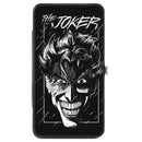 Hinged Wallet - THE JOKER Smiling Face Sketch Black/White