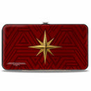 Hinged Wallet - Wonder Woman 2017 Icon + Tiara Star Reds/Golds