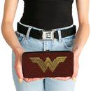 Hinged Wallet - Wonder Woman 2017 Icon + Tiara Star Reds/Golds