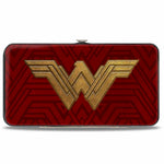 Hinged Wallet - Wonder Woman 2017 Icon + Tiara Star Reds/Golds