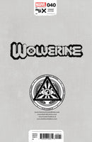 [Signed by Nathan Szerdy] WOLVERINE #40 [FALL] UNKNOWN COMICS NATHAN SZERDY EXCLUSIVE VIRGIN VAR [IN STOCK]