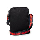 Women's Crossbody Wallet - Harley Quinn MAD LOVE Bubble Gum Pose Black Red