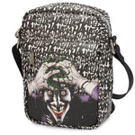 Women's Crossbody Wallet - Joker The Killing Joke Holding Head Pose HAHAHA White Black