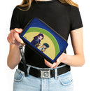 PU Zip Around Wallet Rectangle - The Apothecary Diaries Chibi Jinshi and Maomao Sunset Pose