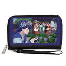 PU Zip Around Wallet Rectangle - THE APOTHECARY DIARIES Lihua Flower Scene