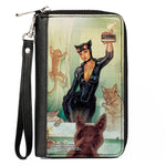 PU Zip Around Wallet Rectangle - DC Comics Catwoman Issue #34 Selfie Variant Comic Book Cover