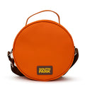 Comedy Central Bag, Cross Body, Round, South Park Kenny Face Close Up with Fur and Embroidery, Orange, Vegan Leather