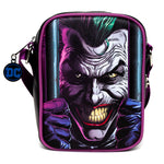 DC Comics Bag, Cross Body, DC Comics Joker Jail Break and Batman Comic Book Poses Black, Vegan Leather