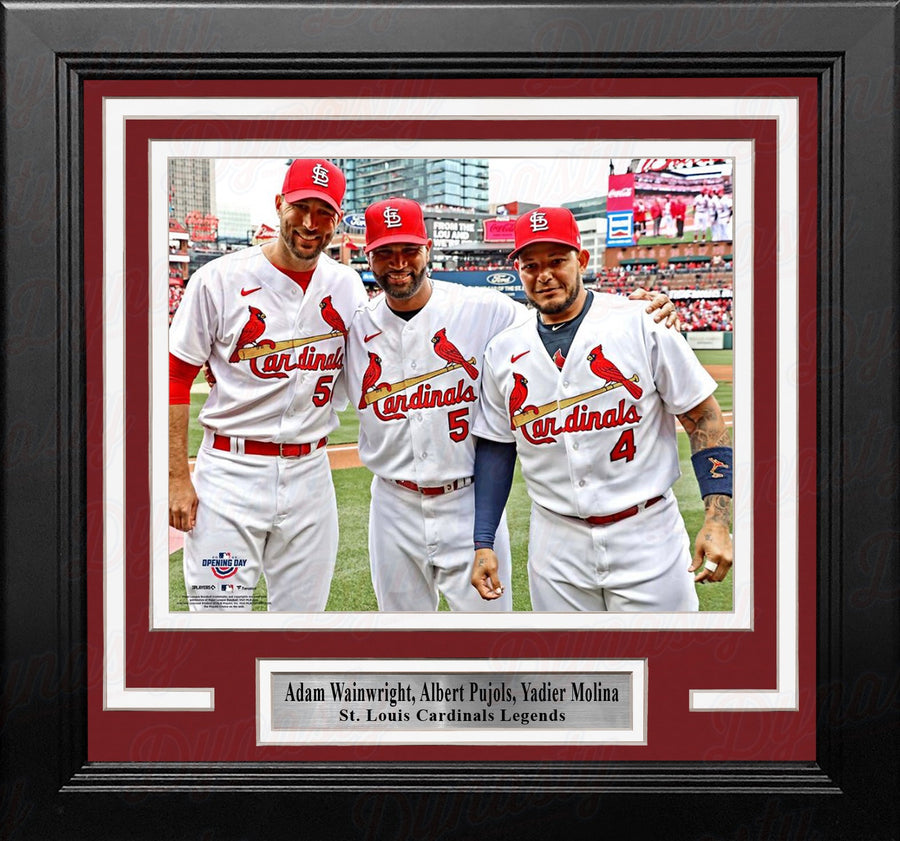 Adam Wainwright, Albert Pujols, & Yadier Molina St. Louis Cardinals 8
