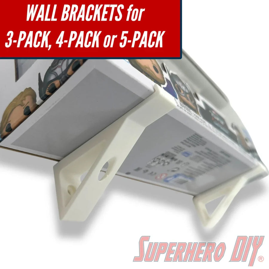 Wall Mount for Funko Pop! 3-Pack, 4-Pack, 5-Pack, or 7-Pack | Easy affordable wall brackets