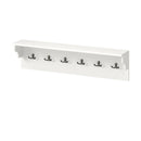 Wall Hooks with Shelf 31.5inch Wooden Coat Rack with 6 Hooks for Hats Towels Purses Robes