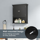 Wall Mount Bathroom Cabinet Storage Organizer with Doors and Shelves