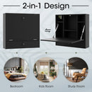 Wall-Mount Floating Desk Foldable Space Saving Laptop Workstation