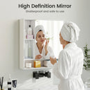Wall Mounted Bathroom Cabinet with Mirror Single Door