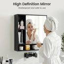 Wall Mounted Bathroom Cabinet with Mirror Single Door