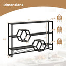Wall Mounted Wine Rack 47" Large Floating Bar Shelves