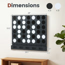 Wall-Mounted Connect 4 Game with Acrylic Discs