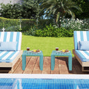 Weather Resistant Adirondack Outdoor Side Table Set of 2