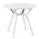 Weather-Resistant Circular Small End Table for Poolside and Balcony
