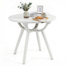 Weather-Resistant Circular Small End Table for Poolside and Balcony