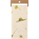 Well That's Just Dandy Punny Dandelion Dish Cloth Towel | Cotten Linen Novelty Tea Towel | Cute Kitchen Hand Towel | 18" x 28"