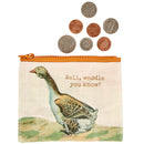 Well Waddle You Know Zipper Wallet | Coin Purse Organizer Pouch | 5.25" x 4.25"