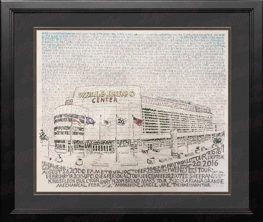 Philadelphia Wells Fargo Center Concert History Daniel Duffy Word Art 16