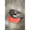 Western Pop Ponytail Cap in Neon Coral | Women‘s Criss Cross Ponytail Visor Cap