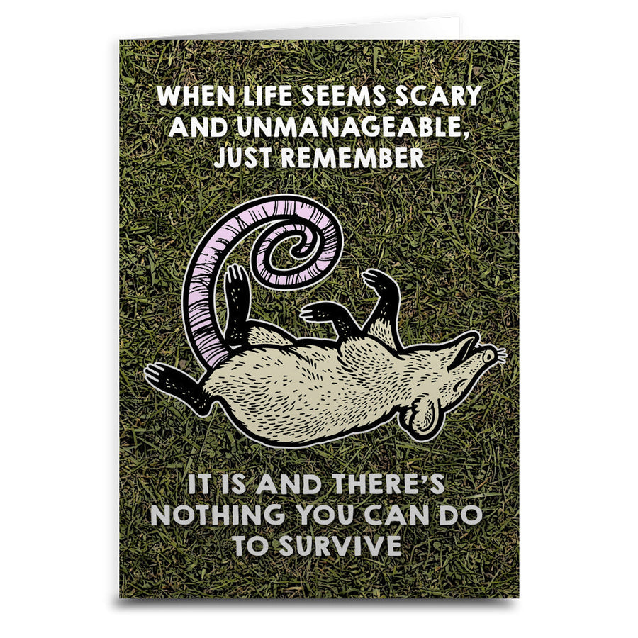 When Life Seems Scary and Unmanageable Greeting Card