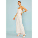 White Lace Corset Jumpsuit | Sleeveless Wide Leg Pants Formal Attire | [Sizes SM-L]