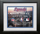 MLB Baseball Photo Picture Frame Kit - Tampa Bay Rays (White Matting, Blue Trim)