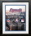 MLB Baseball Photo Picture Frame Kit - Tampa Bay Rays (White Matting, Blue Trim)
