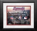NBA Basketball Photo Picture Frame Kit - Atlanta Hawks (White Matting, Red Trim)