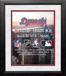 NBA Basketball Photo Picture Frame Kit - Atlanta Hawks (White Matting, Red Trim)