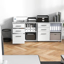 3-Drawer Mobile Lateral File Cabinet Printer Stand