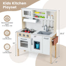 Wooden Pretend Play Kitchen Set for Toddlers