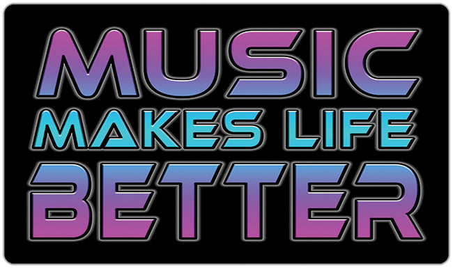 Music Makes Life Better Playmat