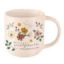 Wild & Free Stoneware Mug in Pale Peach | Coffee Tea Cup | 18oz