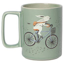 Wild Riders Ceramic Studio Mug | T-rex Dinosaur Coffee Tea Cup | 14 oz