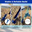 Wind Powered Beach Tent Portable Sun Shelter Canopy for Picnic