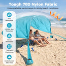 Wind Powered Beach Tent Portable Sun Shelter Canopy for Picnic
