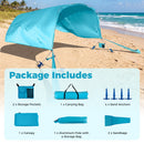 Wind Powered Beach Tent Portable Sun Shelter Canopy for Picnic