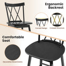 Set of 2 Windsor Bar Stool with Ergonomic Backrest and Footrests