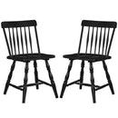Windsor Dining Chairs Set of 2 with Curved Spindle Back