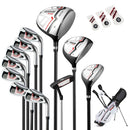 Women's Complete Golf Clubs and Bag Set with Headcovers and Putter-Red