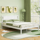 Twin/Full/Queen Size Wood Bed Frame with Headboard and Wooden Slats Support