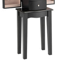 Jewelry Armoire with Top Flip Mirror and 4 Drawers