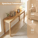 Wooden Console Table Modern Farmhouse Sofa Table with Thickened Top