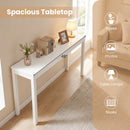 Wooden Console Table Modern Farmhouse Sofa Table with Thickened Top