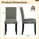 Wooden Dining Chairs Set of 4 with Bent Wood Legs